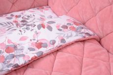 Дитячий постільний комплект Baby Veres Velour Powdery leaves (5 одиниць), бавовна-велюр